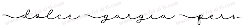 Dolce Gargia Personal Use字体转换